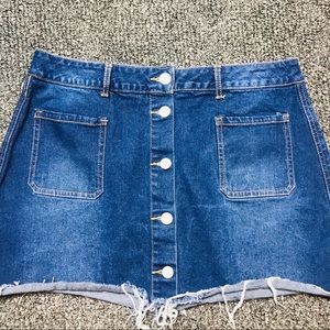 Route 66 Jeans Mini Skirt.